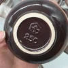 Zestaw ceramiki vintage GDR NRD 24 elementy talerze miski misy brąz beż