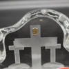 JOSKA Kristall dekor religijny trzy krzyże szkło kryształowe