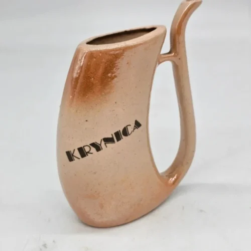 Kubek ceramiczny z Rurką Krynica pamiątkowy 15 cm