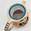 Ceramiczny dzbanek Dekoracyjny włoski ręcznie malowany folk 15 cm