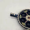 Zestaw 2 ceramicznych naczyń do ślimaków escargot 6 otworów granatowe folk