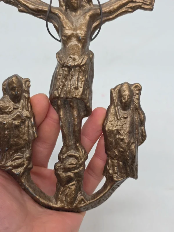 Religijna plakieta ścienna Ukrzyżowanie Jezus Maryja Jan 22x12