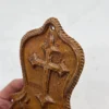 Kropielnica ścienna ceramiczna krzyż vintage ręcznie zdobiona 20 cm