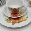 Tirschenreuth Bavaria komplet kawowy 6 osób filiżanki spodki talerzyki mlecznik