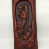 Płaskorzeźba ścienna z wosku winiarz winobranie dekoracja 47x20 cm