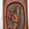 Płaskorzeźba ścienna z wosku winiarz winobranie dekoracja 47x20 cm