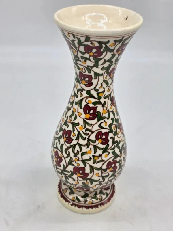 Wazon dekoracyjny ręcznie malowany orientalny kwiatowy 24 cm