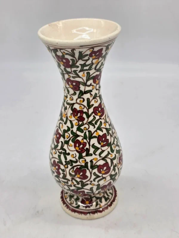 Wazon dekoracyjny ręcznie malowany orientalny kwiatowy 24 cm