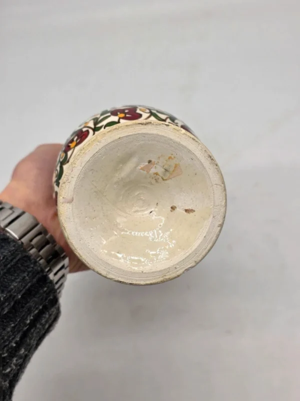Wazon dekoracyjny ręcznie malowany orientalny kwiatowy 24 cm