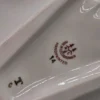 Zegar kominkowy H&C Czechosłowacja różowa porcelana ręcznie zdobiona 35 cm