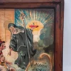 Obraz religijny ex voto 1791 Maria Anna Schlapin malowany na drewnie