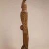 Duża drewniana papuga rzeźba stojąca 92 cm ręcznie rzeźbiona