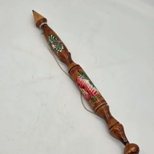Duży ozdobny ołówek drewniany 48 cm ręcznie malowany dekoracja do powieszenia