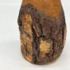 Rustykalny wazon drewniany z korą 24 cm ręcznie wykonany
