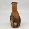 Rustykalny wazon drewniany z korą 24 cm ręcznie wykonany