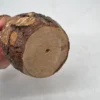 Rustykalny wazon drewniany z korą 24 cm ręcznie wykonany