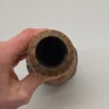 Rustykalny wazon drewniany z korą 24 cm ręcznie wykonany