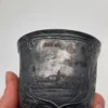 Puchar cynowy Münster 95% Zinn reliefy architektury 14 cm