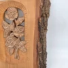 Płaskorzeźba z różami dekoracja ścienna 19x25 cm rustykalna