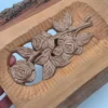 Płaskorzeźba z różami dekoracja ścienna 19x25 cm rustykalna