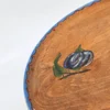 Drewniana patera na nodze ręcznie malowana 25 cm folk vintage