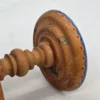 Drewniana patera na nodze ręcznie malowana 25 cm folk vintage