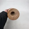 Drewniany wazon 29 cm motyw wiśni ręcznie rzeźbiony vintage