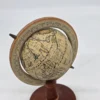 Mini globus vintage na drewnianej podstawie 19 cm Made in Hong Kong