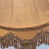 Lampa stołowa vintage z frędzlami 55 cm klosz do renowacji