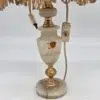 Lampa stołowa vintage z frędzlami 55 cm klosz do renowacji