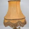 Lampa stołowa vintage z frędzlami 55 cm klosz do renowacji