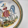 Talerz dekoracyjny do wieszania 29 cm Ręcznie malowana scena rycerska