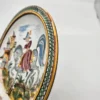 Talerz dekoracyjny do wieszania 29 cm Ręcznie malowana scena rycerska