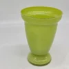 Wazon ze szkła dmuchanego limonkowa zieleń 20 cm vintage