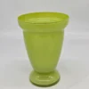 Wazon ze szkła dmuchanego limonkowa zieleń 20 cm vintage