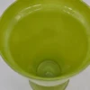 Wazon ze szkła dmuchanego limonkowa zieleń 20 cm vintage