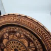 Ręcznie rzeźbiony drewniany talerz dekoracyjny 33 cm