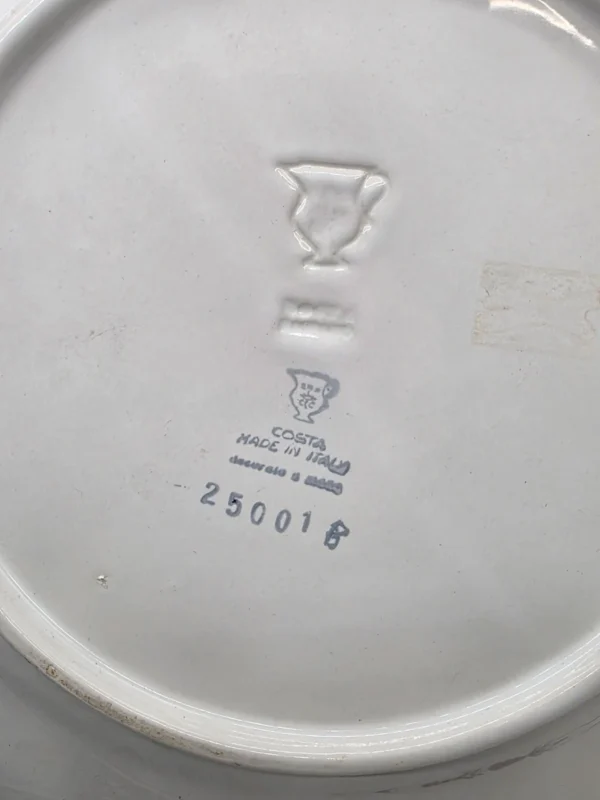 Komplet 2 włoskich talerzy dekoracyjnych Costa 27 cm