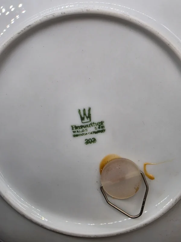 Porcelanowy Talerz Ścienny Bareuther Waldsassen Bavaria Sygnatura