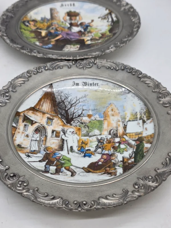 Porcelanowy Talerz Ścienny Bareuther Waldsassen Bavaria Sygnatura