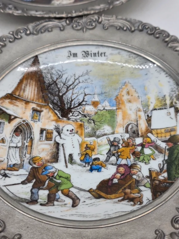 Porcelanowy Talerz Ścienny Bareuther Waldsassen Bavaria Sygnatura