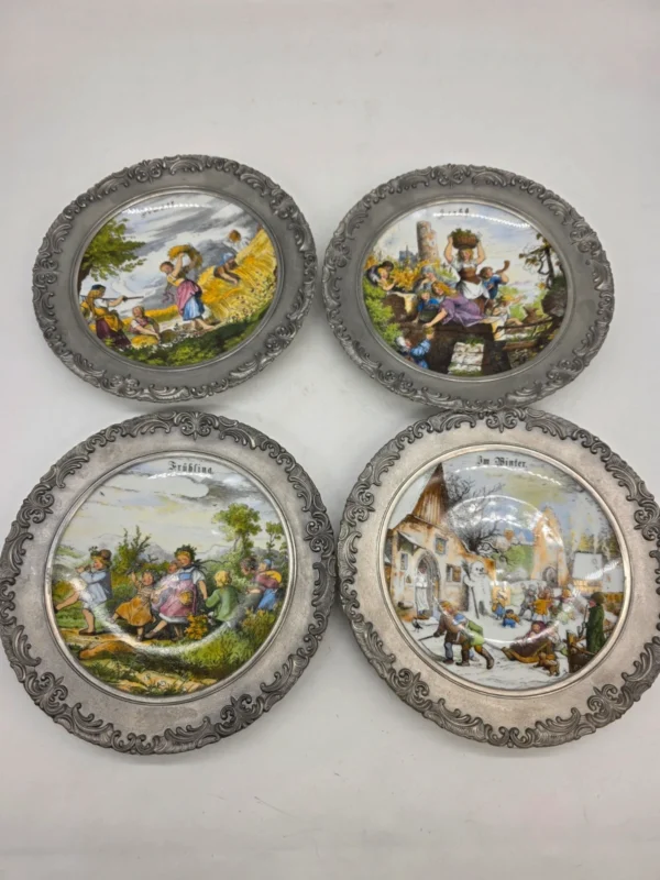 Porcelanowy Talerz Ścienny Bareuther Waldsassen Bavaria Sygnatura