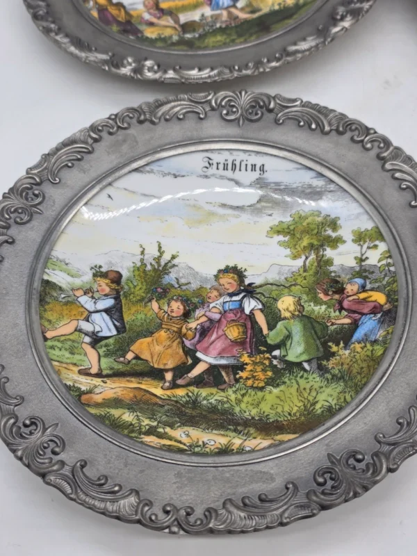 Porcelanowy Talerz Ścienny Bareuther Waldsassen Bavaria Sygnatura