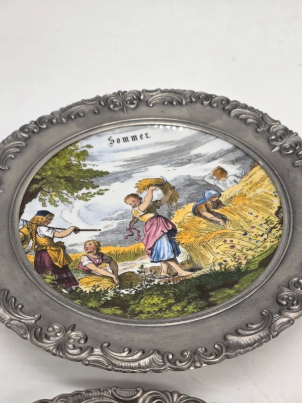 Porcelanowy Talerz Ścienny Bareuther Waldsassen Bavaria Sygnatura