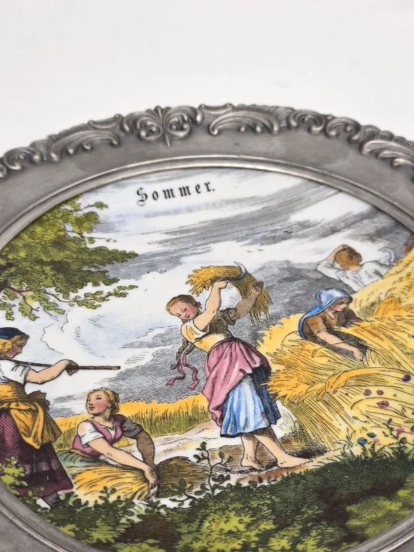 Porcelanowy Talerz Ścienny Bareuther Waldsassen Bavaria Sygnatura