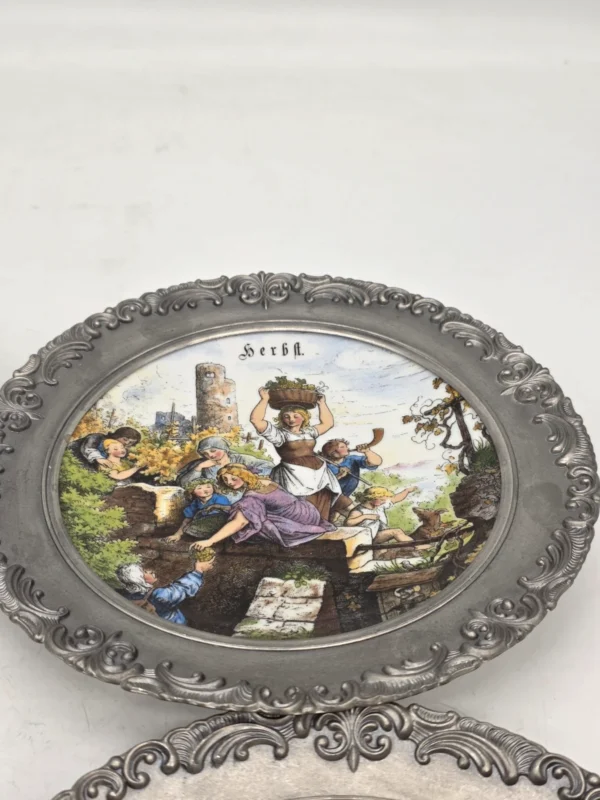 Porcelanowy Talerz Ścienny Bareuther Waldsassen Bavaria Sygnatura