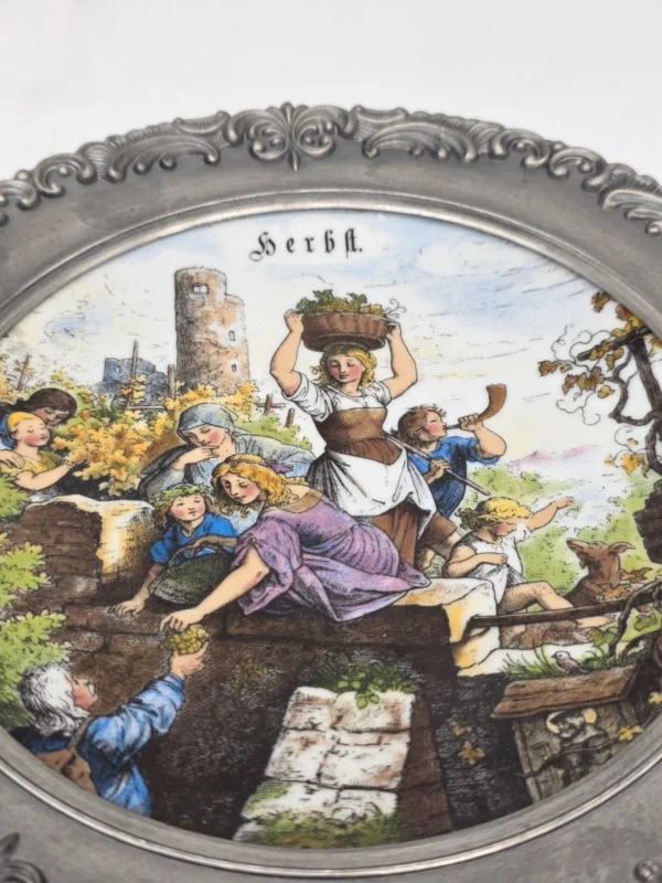 Porcelanowy Talerz Ścienny Bareuther Waldsassen Bavaria Sygnatura