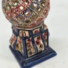 Ażurowy lampion ceramiczny kula 24 cm orientalna dekoracja ręcznie malowana