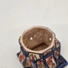 Ażurowy lampion ceramiczny kula 24 cm orientalna dekoracja ręcznie malowana