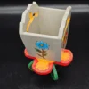 Drewniana ręcznie malowana osłonka na doniczkę folk art